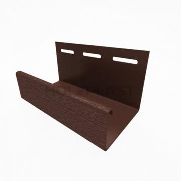 J-профиль Holzblok 3,0м Каштан Holzplast