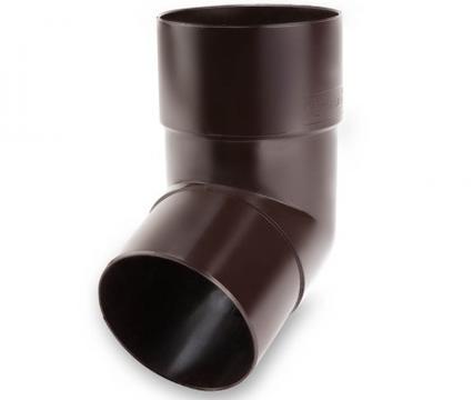 Водосточная система GALECO PVC 124 / 80 колено 67° с местом для фиксации крепежа