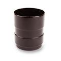 Водосточная система GALECO PVC 152 / 100 / 80 муфта с системой INVISIBLE  для крепления хомута