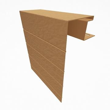 Околооконная планка Holzblok 3м Коричневый Holzplast